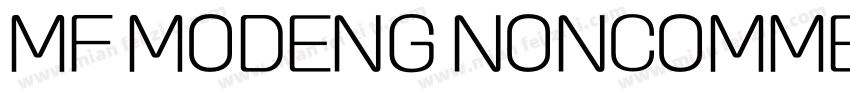 MF MODENG NONCOMMERCIAL字体转换